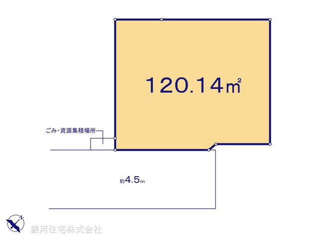 G00372876 神奈川県相模原市中央区共和３丁目 土地 3480万円【区画図】