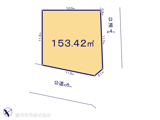 G00372900 神奈川県藤沢市鵠沼神明５丁目 土地 5280万円【区画図】