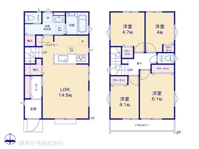 G00373010 神奈川県横須賀市浦上台２丁目 新築一戸建て 3580万円【間取図】