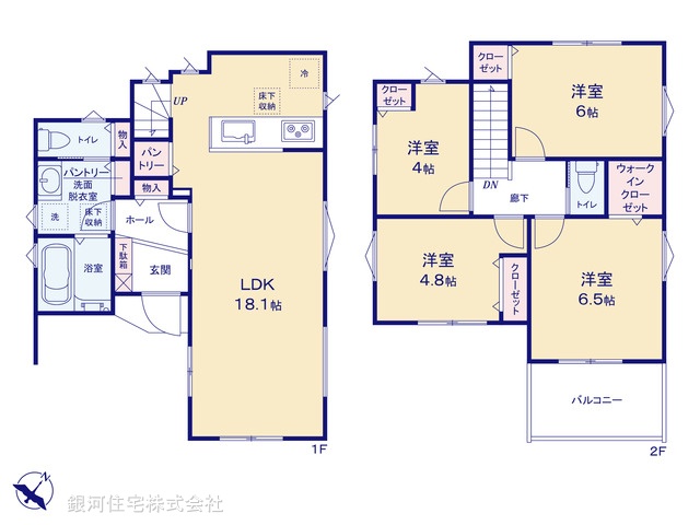 G00373012 神奈川県横須賀市大矢部１丁目 新築一戸建て 3280万円【間取図】