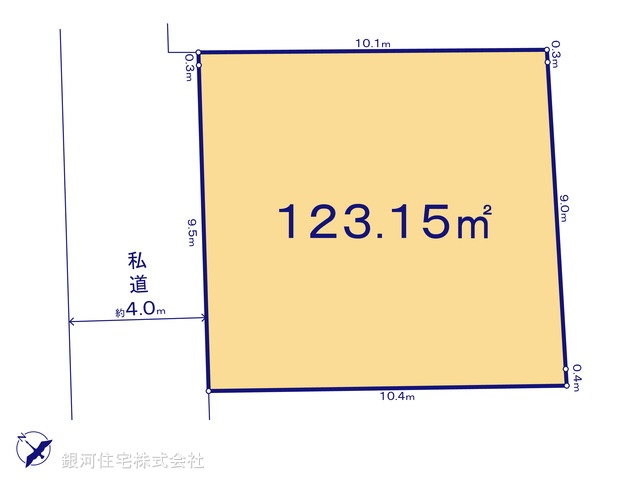 G00373037 東京都豊島区池袋３丁目 土地 1億2850万円【区画図】