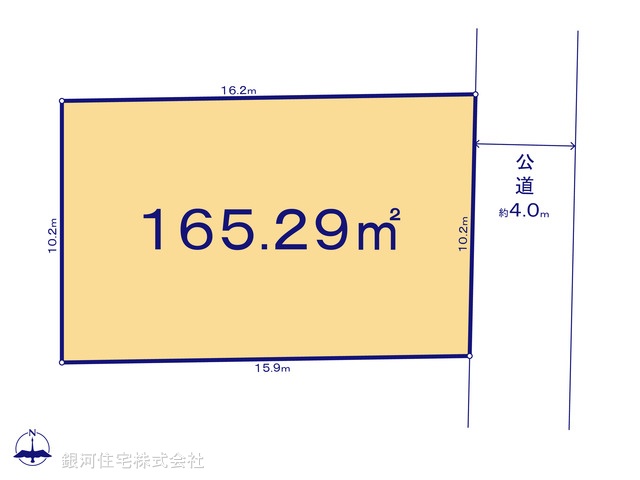 G00373325 神奈川県平塚市田村６丁目 土地 2380万円【区画図】