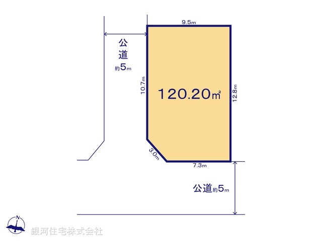 G00373332 東京都練馬区大泉学園町４丁目 土地 4800万円【区画図】