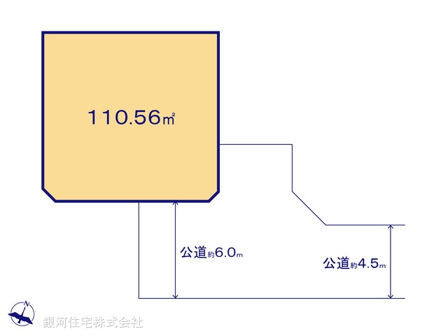 G00373335 神奈川県小田原市酒匂２丁目 土地 1580万円【区画図】