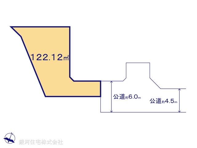G00373336 神奈川県小田原市酒匂２丁目 土地 1460万円【区画図】