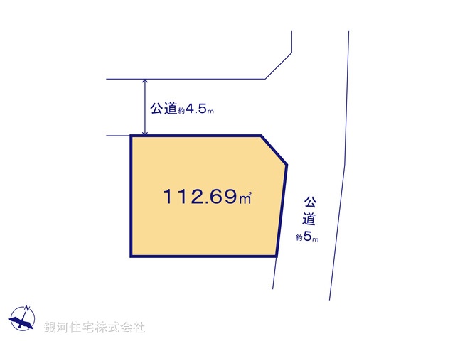 G00373338 神奈川県小田原市酒匂２丁目 土地 1630万円【区画図】