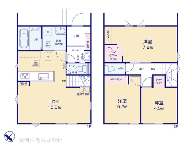G00373355 埼玉県川越市寿町１丁目 新築一戸建て 3180万円【間取図】