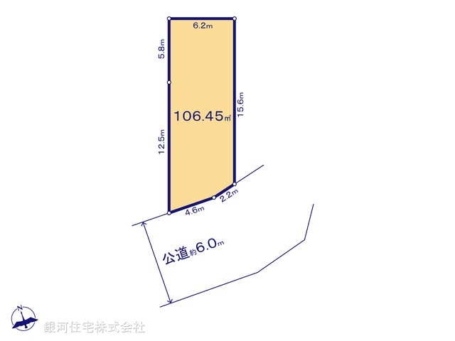 G00373424 神奈川県綾瀬市寺尾本町３丁目 土地 2580万円【区画図】