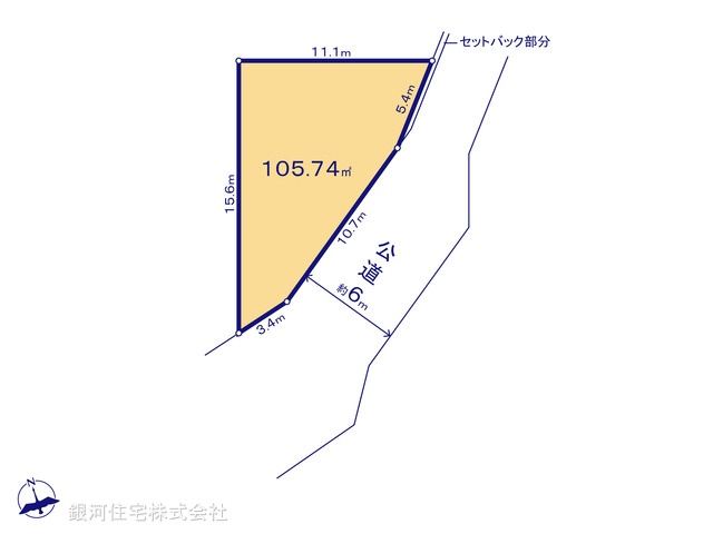 G00373425 神奈川県綾瀬市寺尾本町３丁目 土地 2480万円【区画図】
