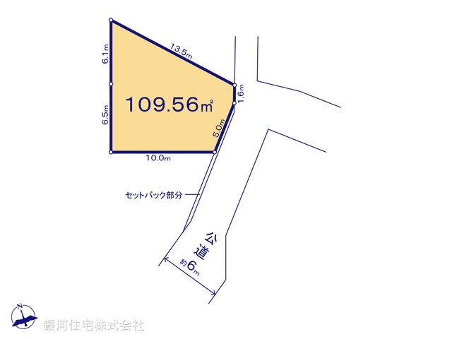 G00373427 神奈川県綾瀬市寺尾本町３丁目 土地 2480万円【区画図】