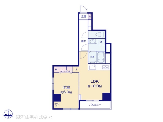 G00373494 東京都渋谷区幡ヶ谷２丁目 中古マンション 3699万円【間取図】