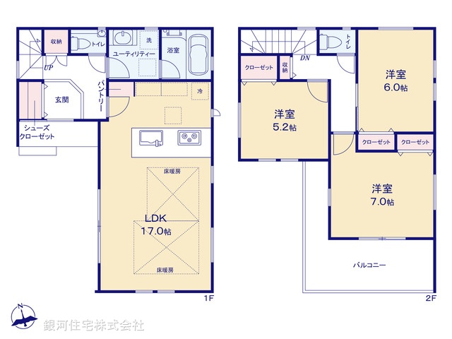 G00373547 埼玉県さいたま市北区日進町１丁目 新築一戸建て 3990万円【間取図】