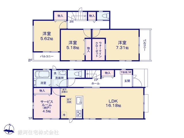 G00373627 千葉県船橋市薬円台２丁目 新築一戸建て 4590万円【間取図】