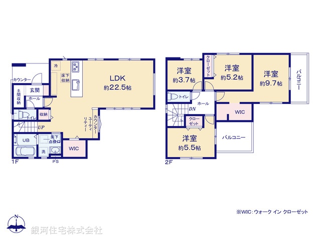 G00373765 東京都八王子市みつい台２丁目 新築一戸建て 4199万円【間取図】