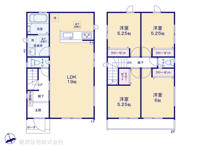 G00373828 神奈川県秦野市河原町 新築一戸建て 3290万円【間取図】