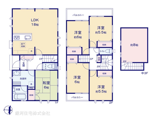 G00373912 千葉県野田市野田 新築一戸建て 3980万円【間取図】
