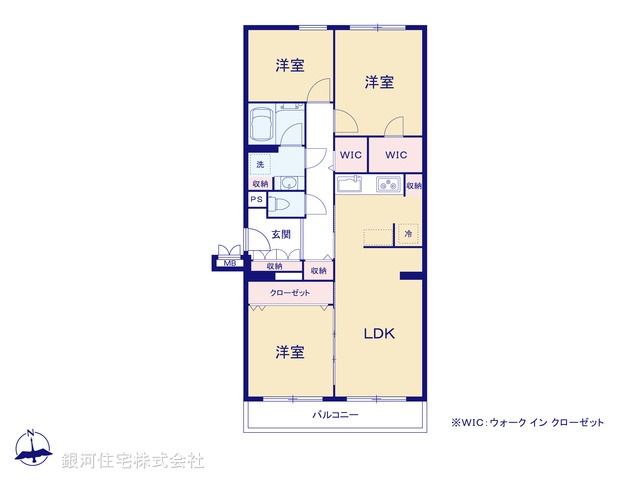 G00373978 東京都練馬区富士見台１丁目 中古マンション 3799万円【間取図】