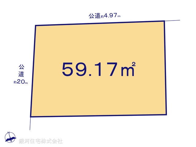 G00374016 東京都江東区東砂３丁目 土地 5000万円【区画図】