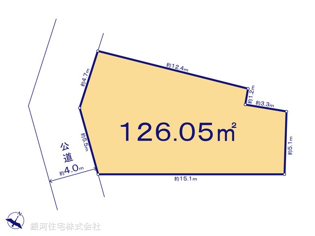 G00374085 東京都目黒区下目黒４丁目 土地 1億7200万円【区画図】