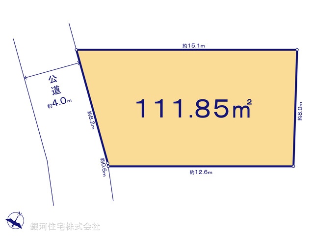 G00374086 東京都目黒区下目黒４丁目 土地 1億5800万円【区画図】