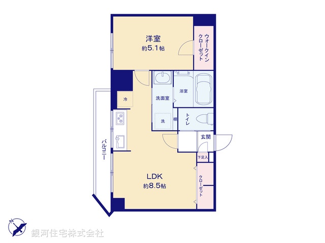 G00374095 東京都豊島区目白２丁目 中古マンション 3480万円【間取図】
