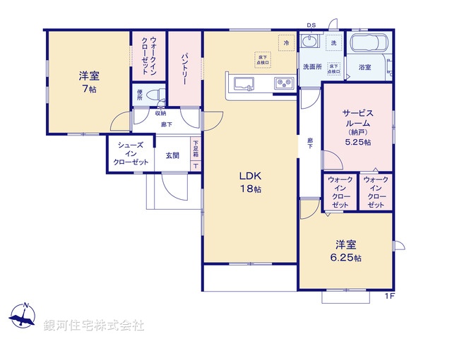 G00374165 埼玉県川越市かすみ野３丁目 新築一戸建て 3590万円【間取図】