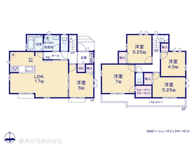 G00374179 東京都練馬区西大泉３丁目 新築一戸建て 6190万円【間取図】