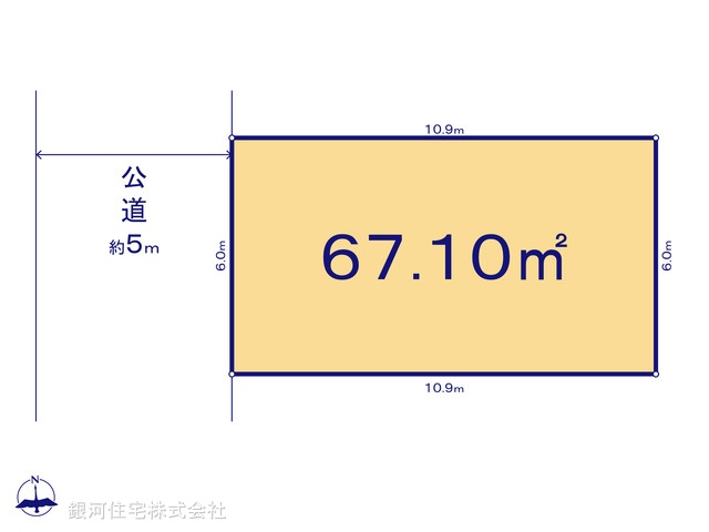 G00374369 東京都葛飾区西水元２丁目 土地 1980万円【区画図】