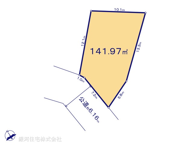 G00374601 東京都三鷹市井の頭１丁目 土地 1億2000万円【区画図】