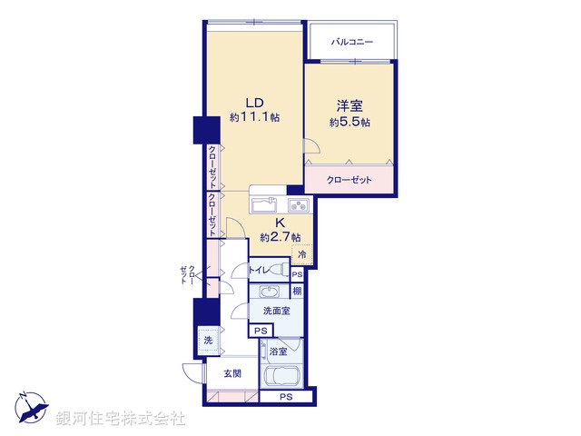 G00374634 東京都文京区根津２丁目 中古マンション 8280万円【間取図】