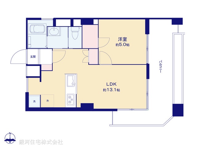 G00374644 東京都新宿区新宿７丁目 中古マンション 3998万円【間取図】