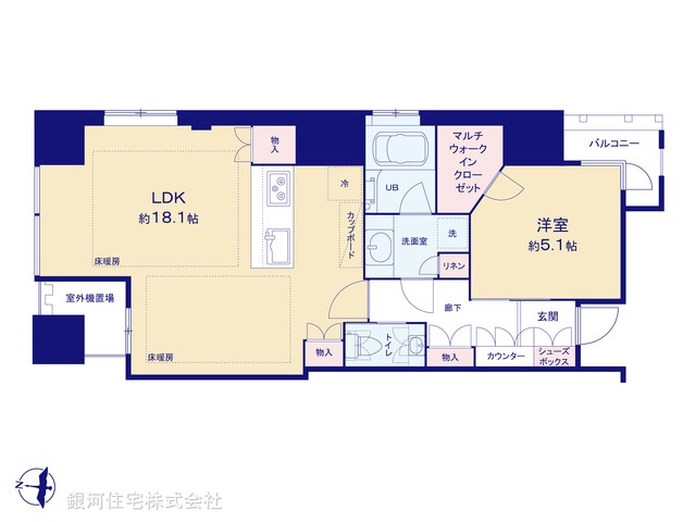 G00374654 東京都港区港南４丁目 中古マンション 1億6000万円【間取図】