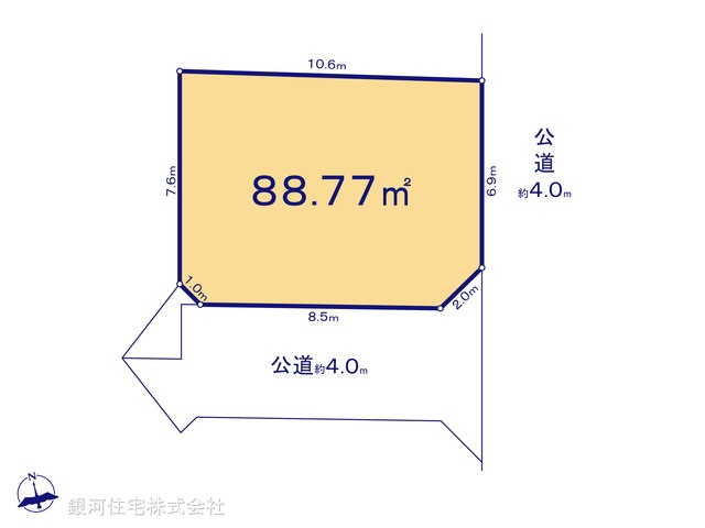 G00374702 東京都練馬区大泉学園町３丁目 土地 4150万円【区画図】