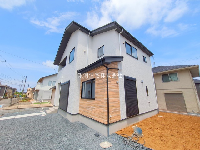 G00374751 千葉県木更津市羽鳥野５丁目 新築一戸建て 3899万円 土地面積217.82m² (約65.89坪) 建物面積112.79m² (約34.11坪) 間取り４ＬＤＫ 築年月2025年06月(築１年以内)【外観14】