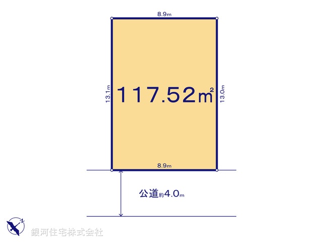 G00374811 東京都調布市西つつじヶ丘４丁目 土地 5680万円【区画図】