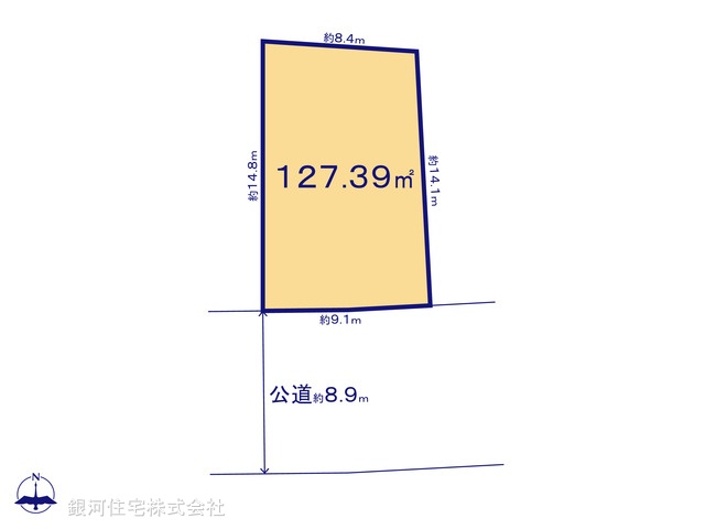 G00374816 千葉県松戸市二十世紀が丘柿の木町 土地 3499万円【区画図】