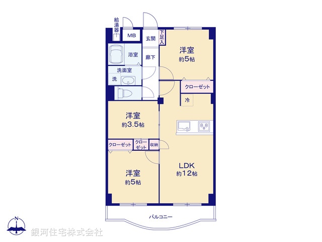 G00374817 東京都大田区大森本町１丁目 中古マンション 4480万円【間取図】