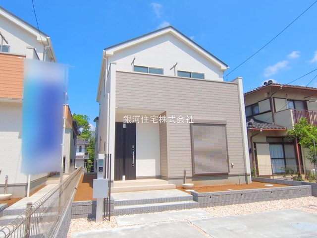 G00374837 千葉県市川市中国分５丁目 新築一戸建て 4780万円 土地面積156.59m² (約47.36坪) 建物面積99.57m² (約30.11坪) 間取り４ＬＤＫ 築年月2025年05月(築１年以内)【外観16】