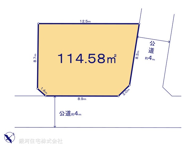G00374935 神奈川県藤沢市辻堂太平台１丁目 土地 4080万円【区画図】