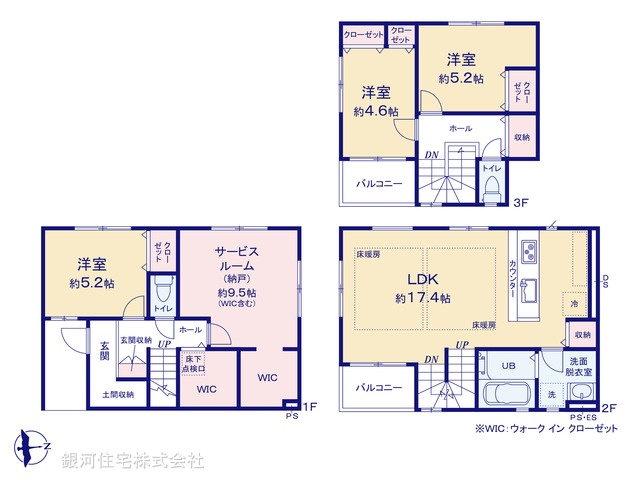 G00375029 東京都江戸川区下篠崎町 新築一戸建て 5099万円【間取図】
