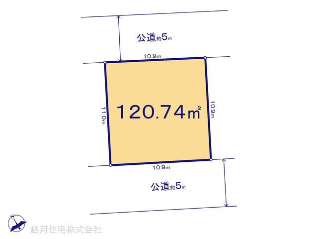 G00375038 神奈川県相模原市中央区田名 土地(建築条件付土地) 1590万円【区画図】