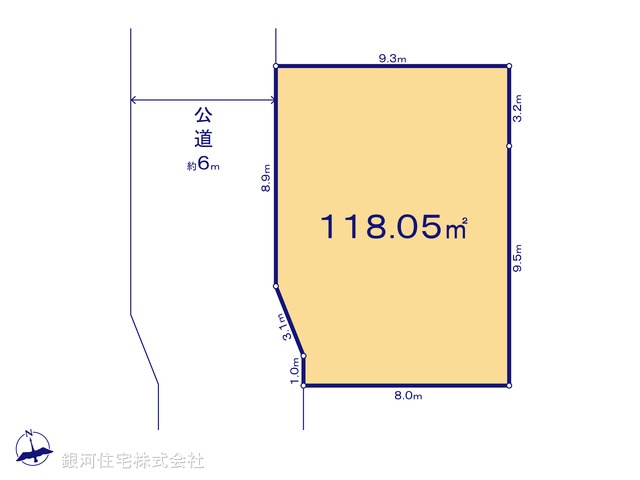 G00375051 東京都立川市西砂町１丁目 土地(建築条件付土地) 2930万円【区画図】