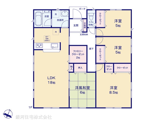 G00375053 埼玉県南埼玉郡宮代町大字国納 新築一戸建て 2850万円【間取図】