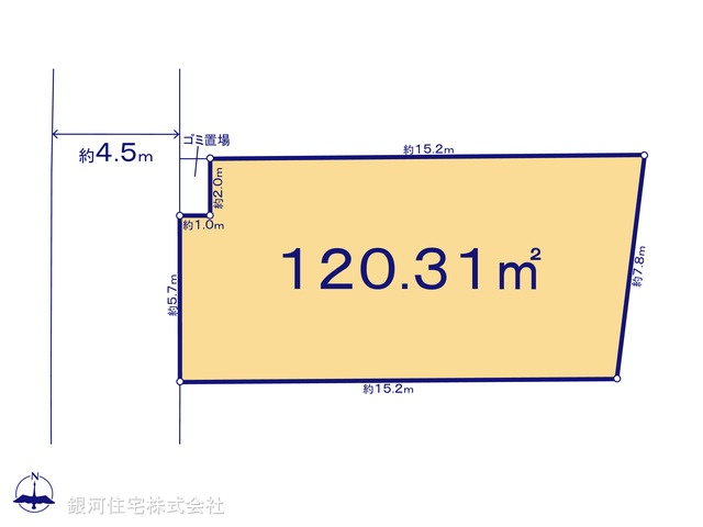 G00375086 神奈川県相模原市中央区清新６丁目 土地(建築条件付土地) 2900万円【区画図】