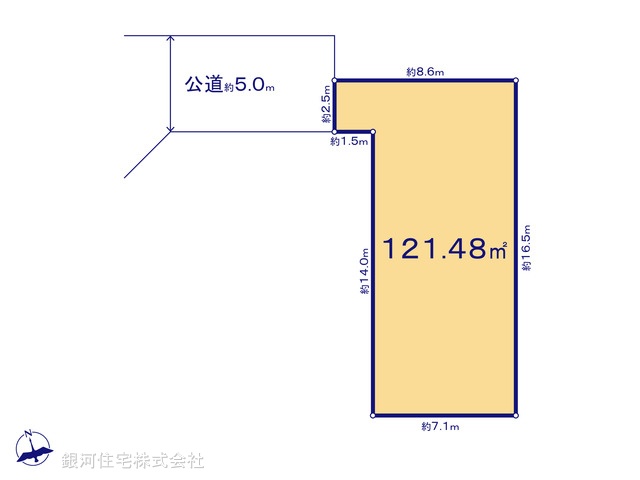 G00375090 神奈川県相模原市中央区淵野辺本町３丁目 土地(建築条件付土地) 2400万円【区画図】
