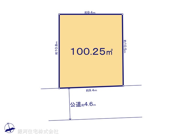 G00375096 神奈川県相模原市中央区淵野辺本町３丁目 土地(建築条件付土地) 2600万円【区画図】