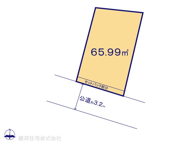 G00375130 東京都杉並区下高井戸５丁目 土地 3480万円【区画図】