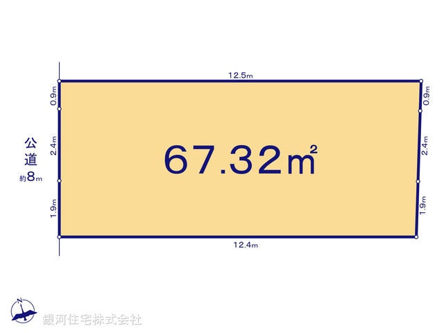 G00375209 埼玉県新座市北野２丁目 土地 2480万円【区画図】