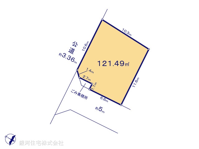 G00375221 埼玉県入間市小谷田１丁目 土地 1670万円【区画図】