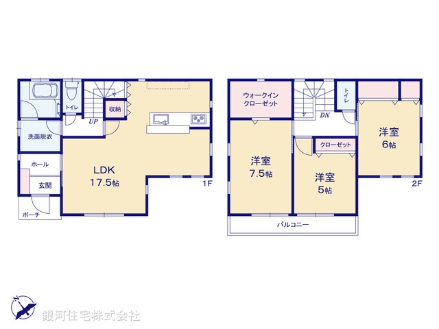 G00375247 千葉県船橋市丸山３丁目 新築一戸建て 3480万円【間取図】